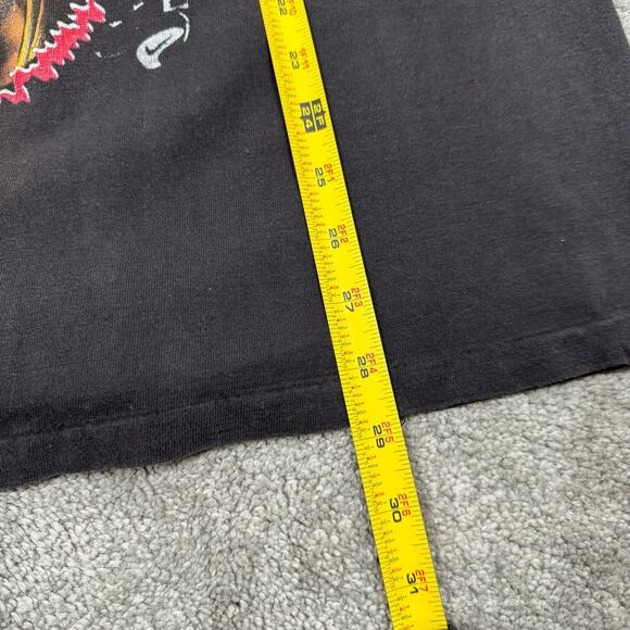 Vintage 90s Chicago Bulls Rap Tee Rare T Shirt XL Michael Jordan Pippen Rodman - Picture 13 of 15